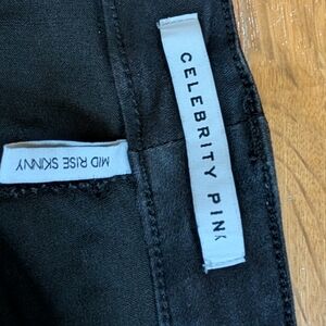 Celebrity Pink Women's Classic Black Skinny Jeans